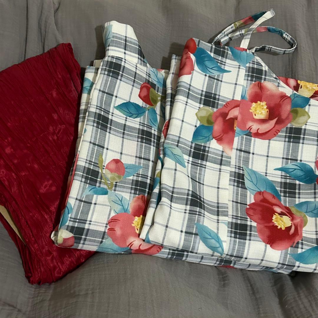 す*ー様 【kutir クティールとレトロ】2wayレトロ浴衣セット 椿柄