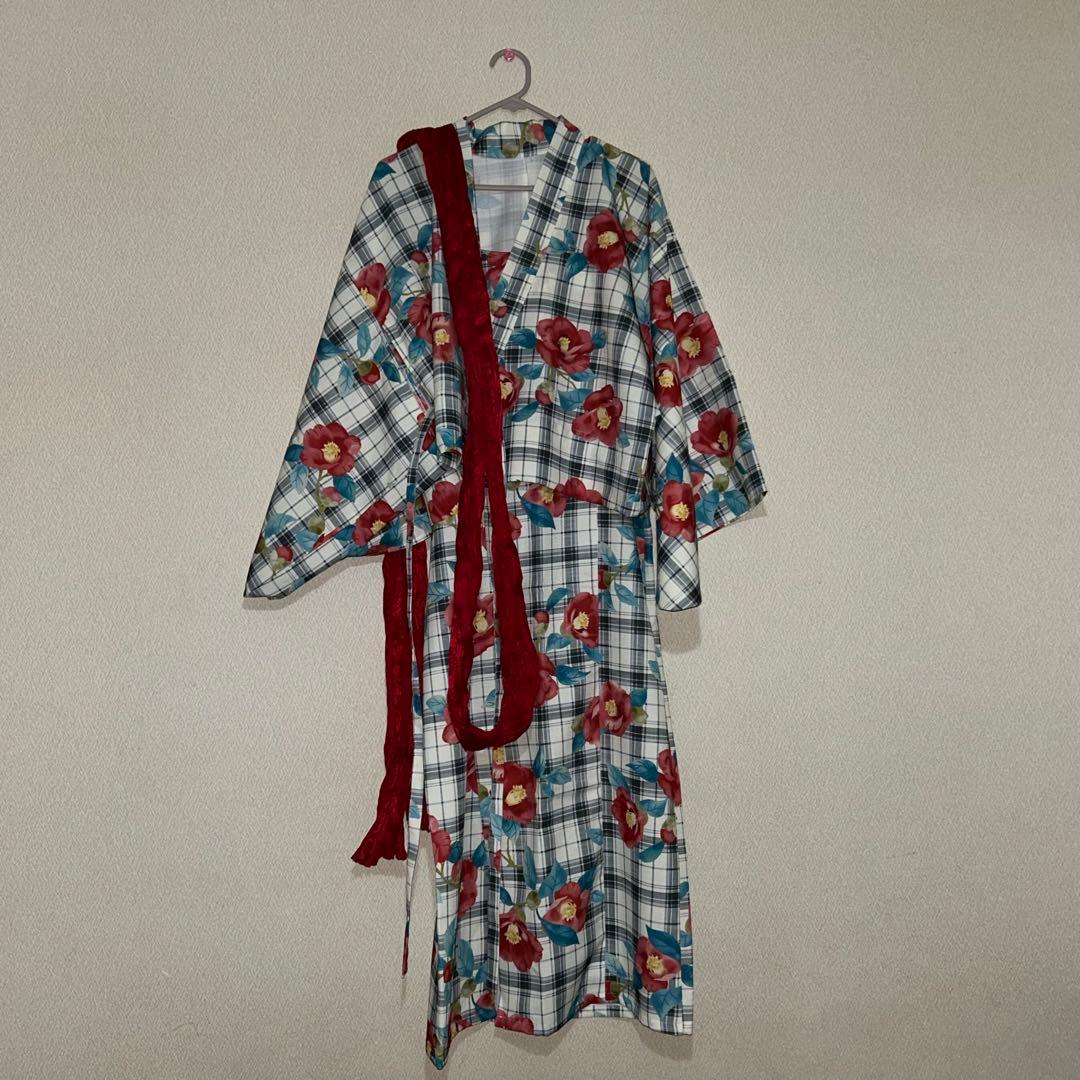 す*ー様 【kutir クティールとレトロ】2wayレトロ浴衣セット 椿柄