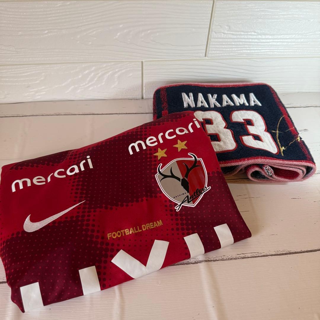 鹿島アントラーズ 2024 ユニフォーム ＋ 刺繍入りタオマフ 仲間隼斗