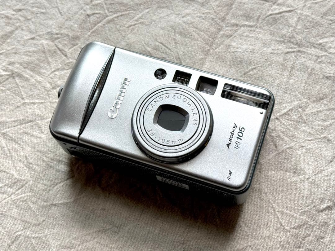 ⌘完動品！ 電池付き、作例あり！ Canon Autoboy N105⌘