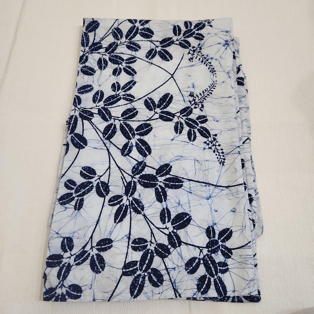 美品　浴衣　竺仙　ろうけつ染め　ローケツ染め