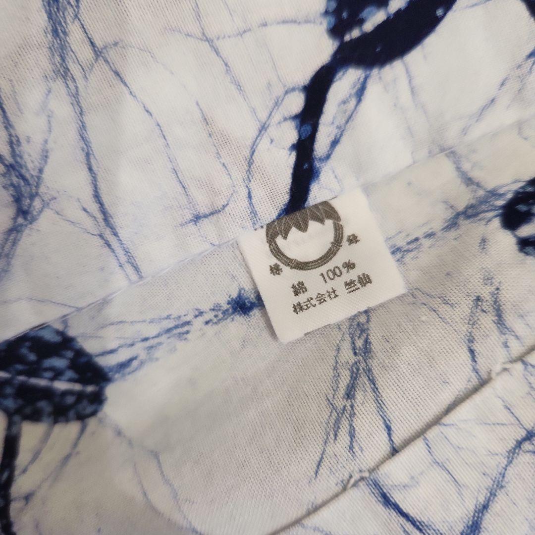 美品　浴衣　竺仙　ろうけつ染め　ローケツ染め