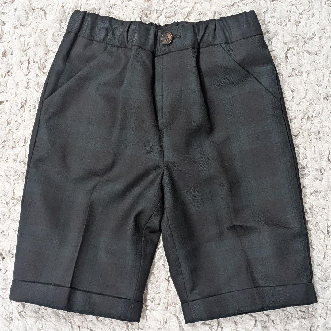 グリーンレーベルリラクシング フォーマル セットアップ ベスト 男の子 チェック