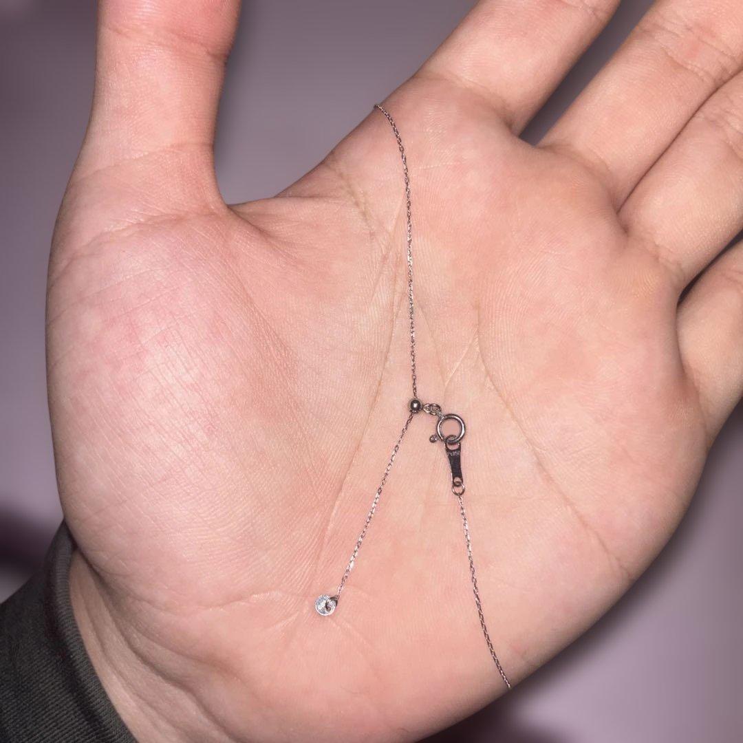 ダイヤモンド　ネックレス　Pt850 ダンシングストーン