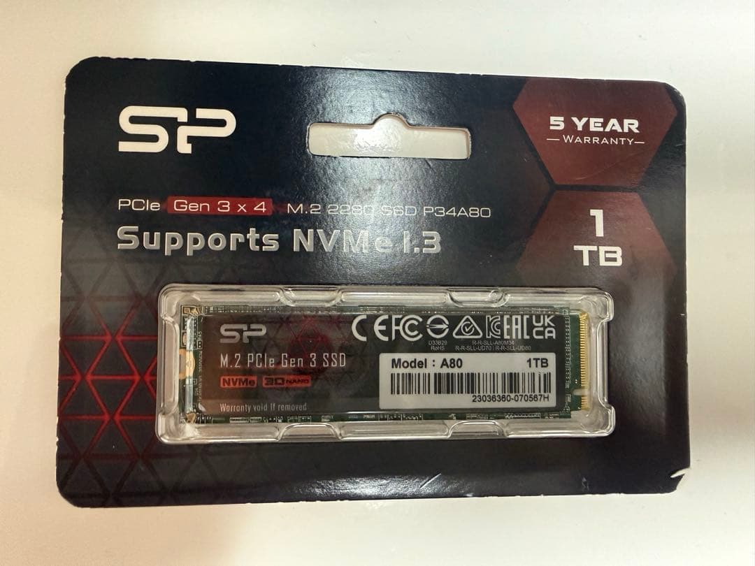 内蔵型SSD SP 1TB M.2 P34A80 SSD