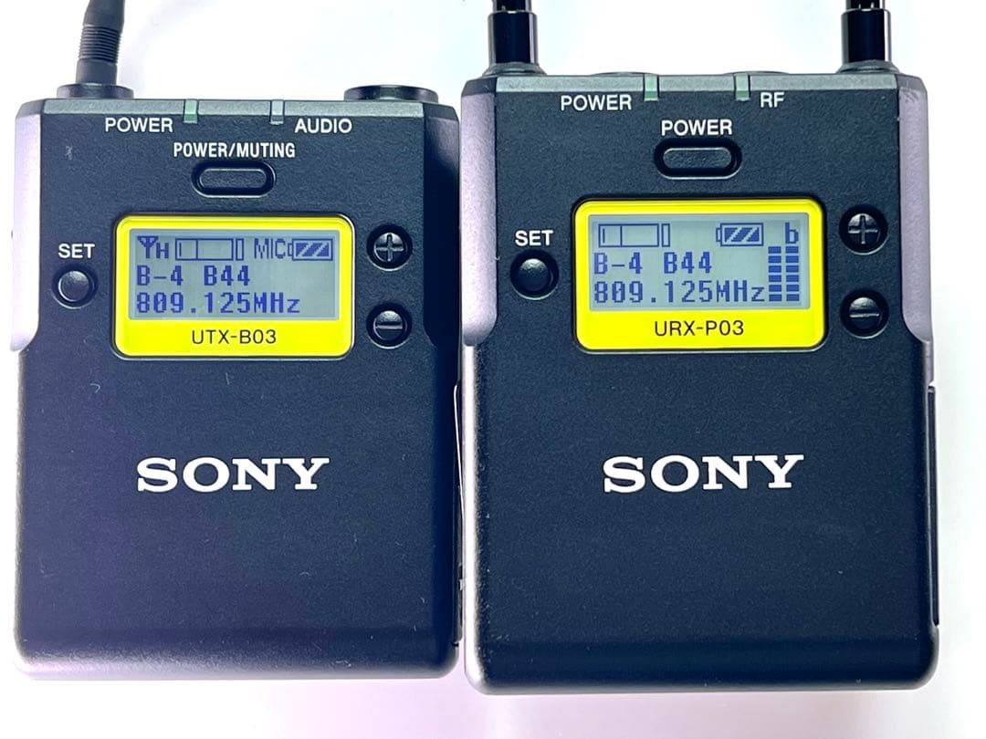 ソニー UWP-D11 ワイヤレスマイク　UTX-B03 URX-P03 送受信
