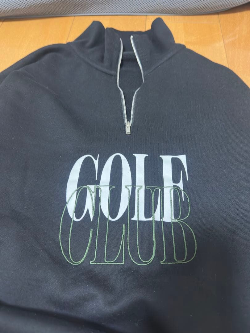 Cph/Golf キャプテンズヘルム ハーフジップ プルオーバー ブラック L
