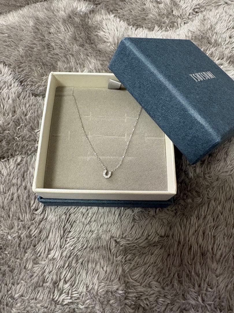 tsutsumi k10 ホワイトゴールドダイヤモンドネックレス　ツツミ　10金