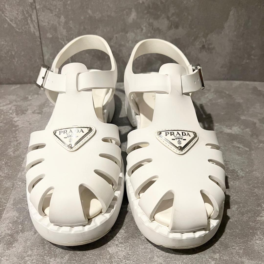 ⭐️美品⭐️ プラダ トライアングルロゴ ラバー フィッシャーマンサンダル
