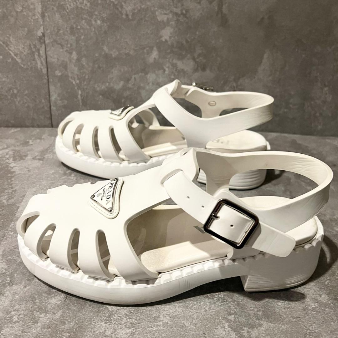 ⭐️美品⭐️ プラダ トライアングルロゴ ラバー フィッシャーマンサンダル