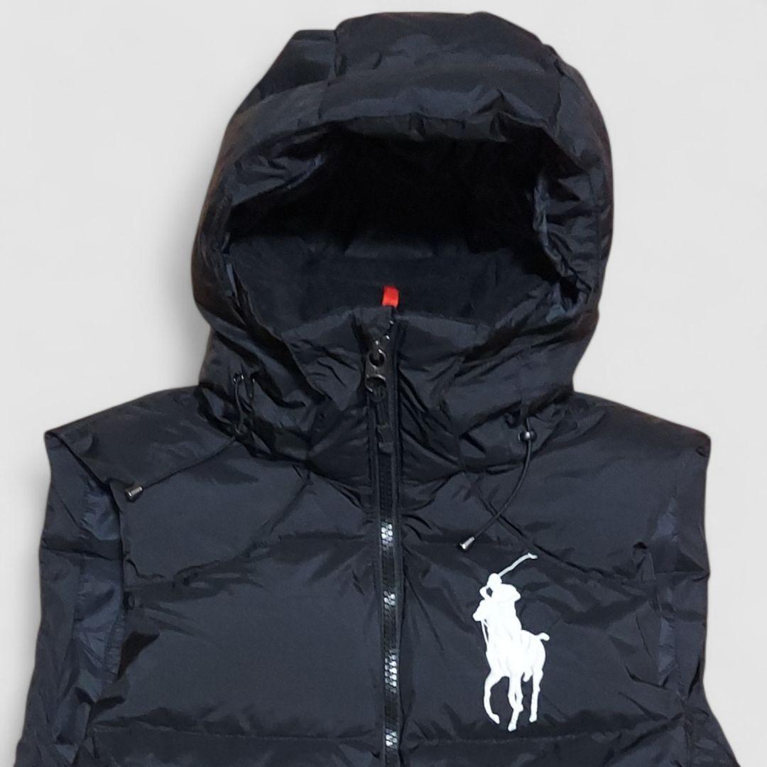 Polo Ralph Lauren ダウンベスト ビッグポニー 黒 Sサイズ