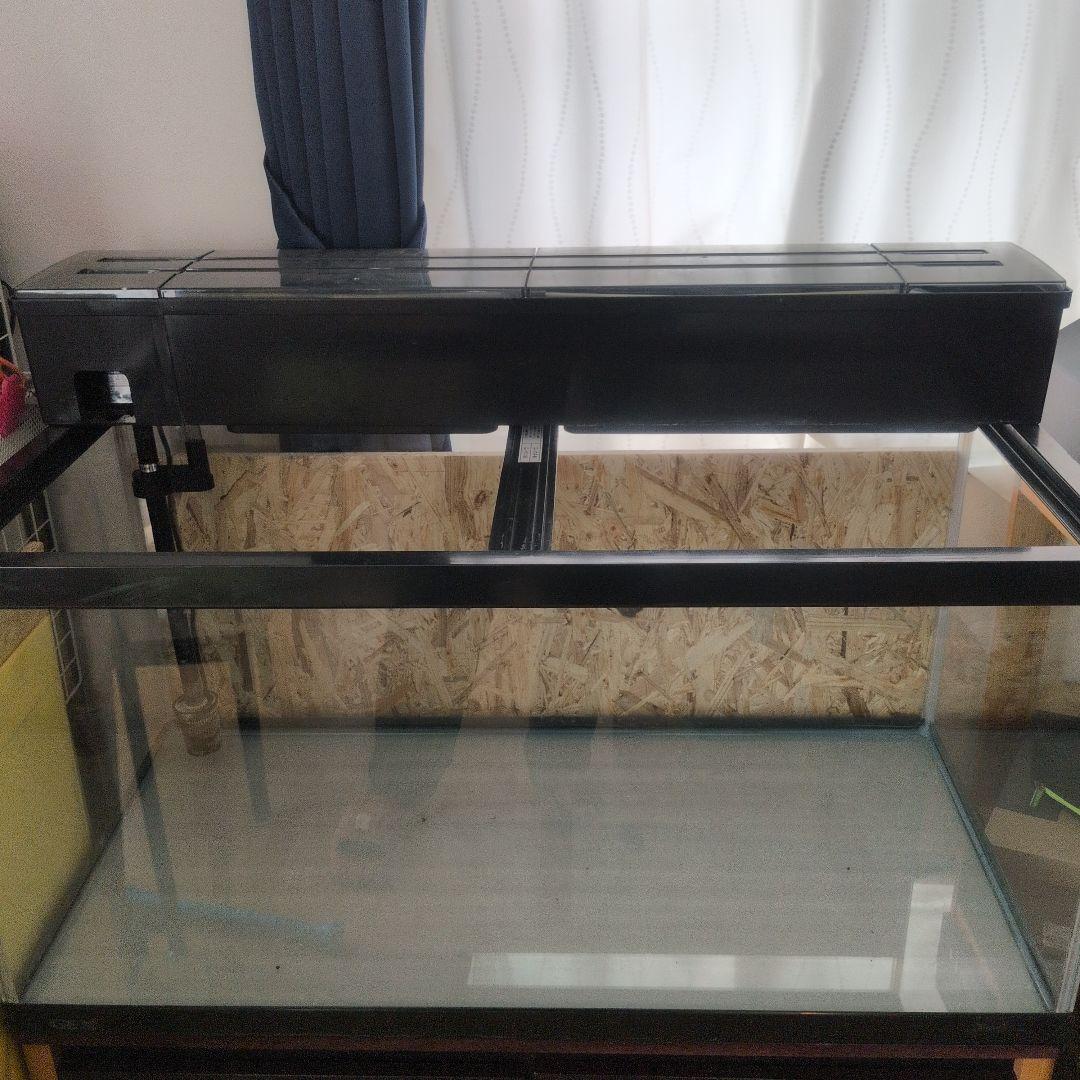 埼玉引き取り限定！GEX 水槽 黒 90cm　濾過装置付