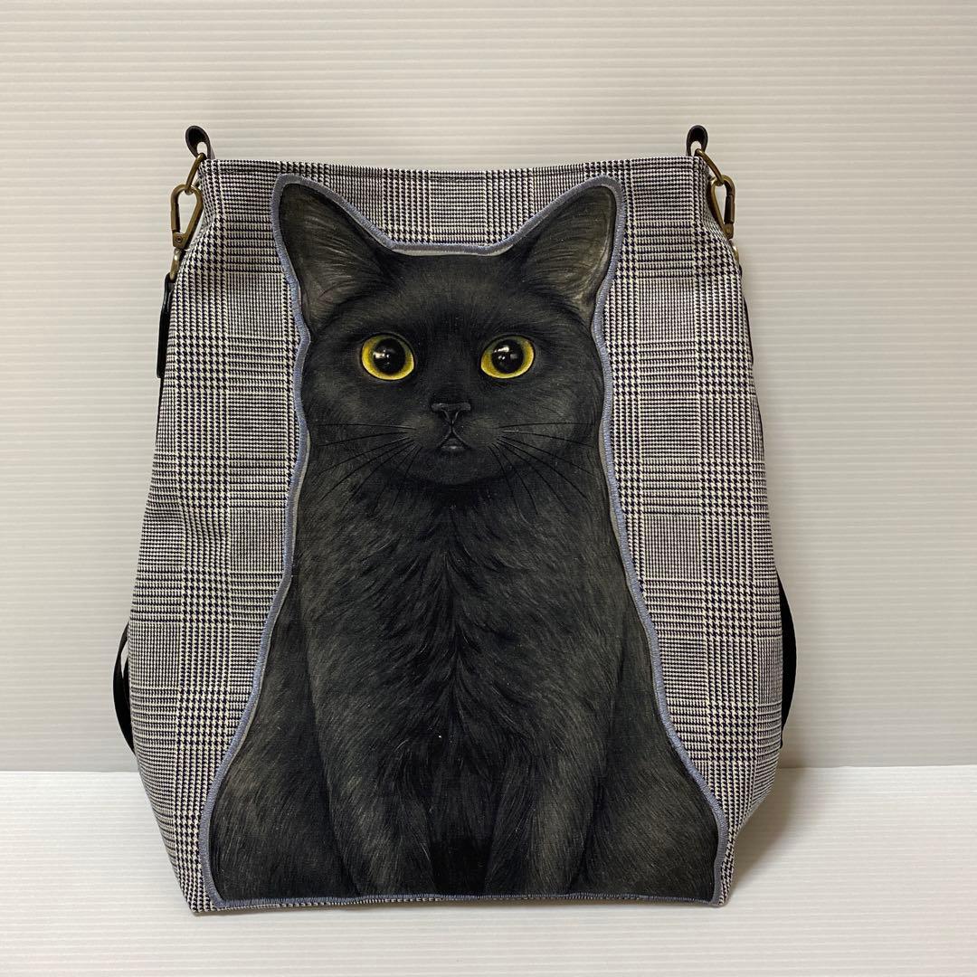 ゆ*ら様 ワンショルダートートバッグ コヤンイサムチョン　黒猫B