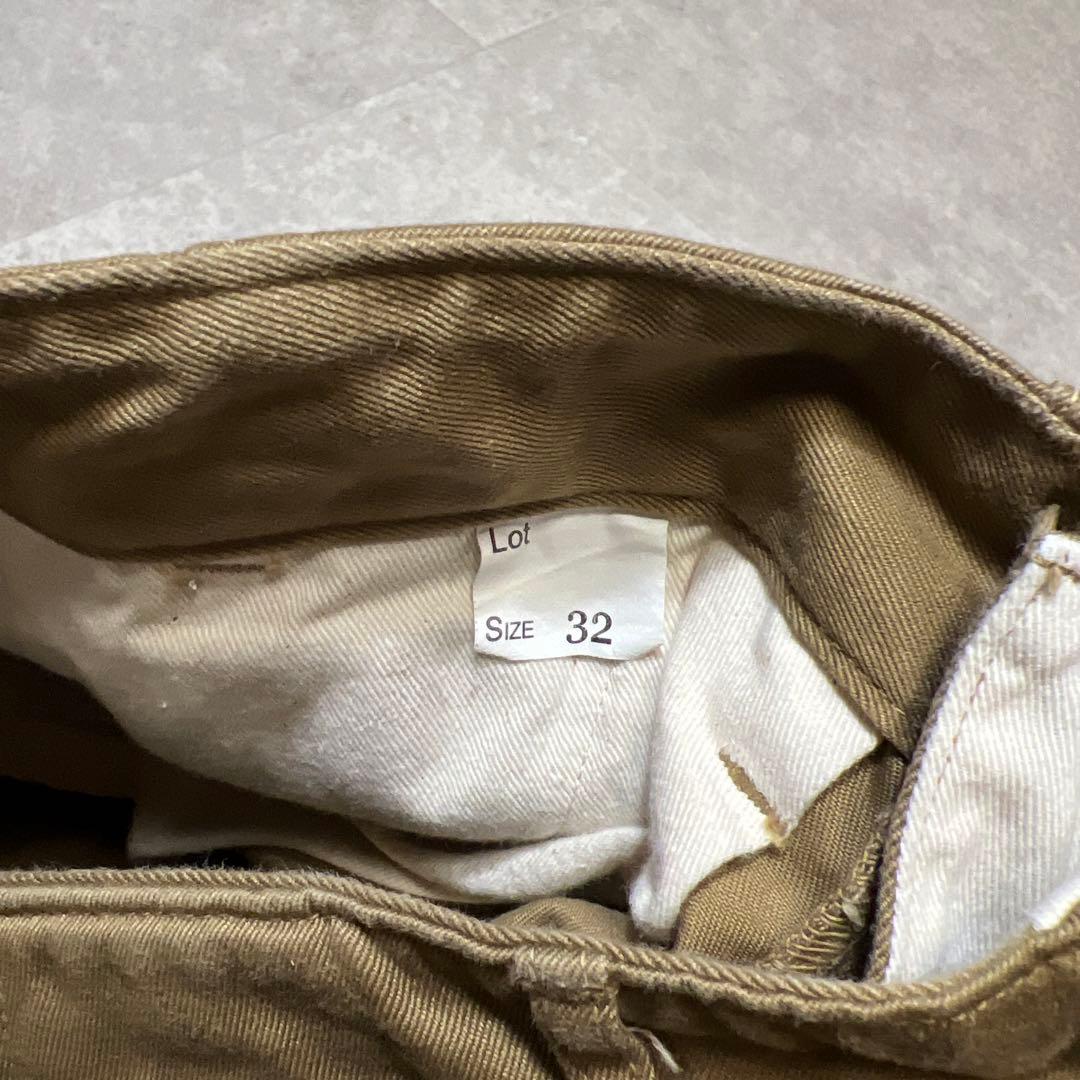 Workers Officer Trousers　チノパン　カーキブラウン　32
