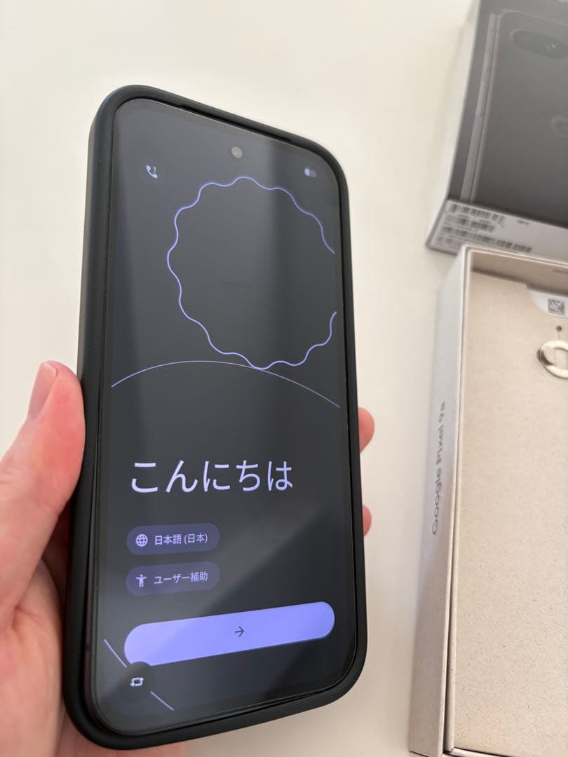 Google Pixel 9a Obsidian（黒）フィルム+ケース付き