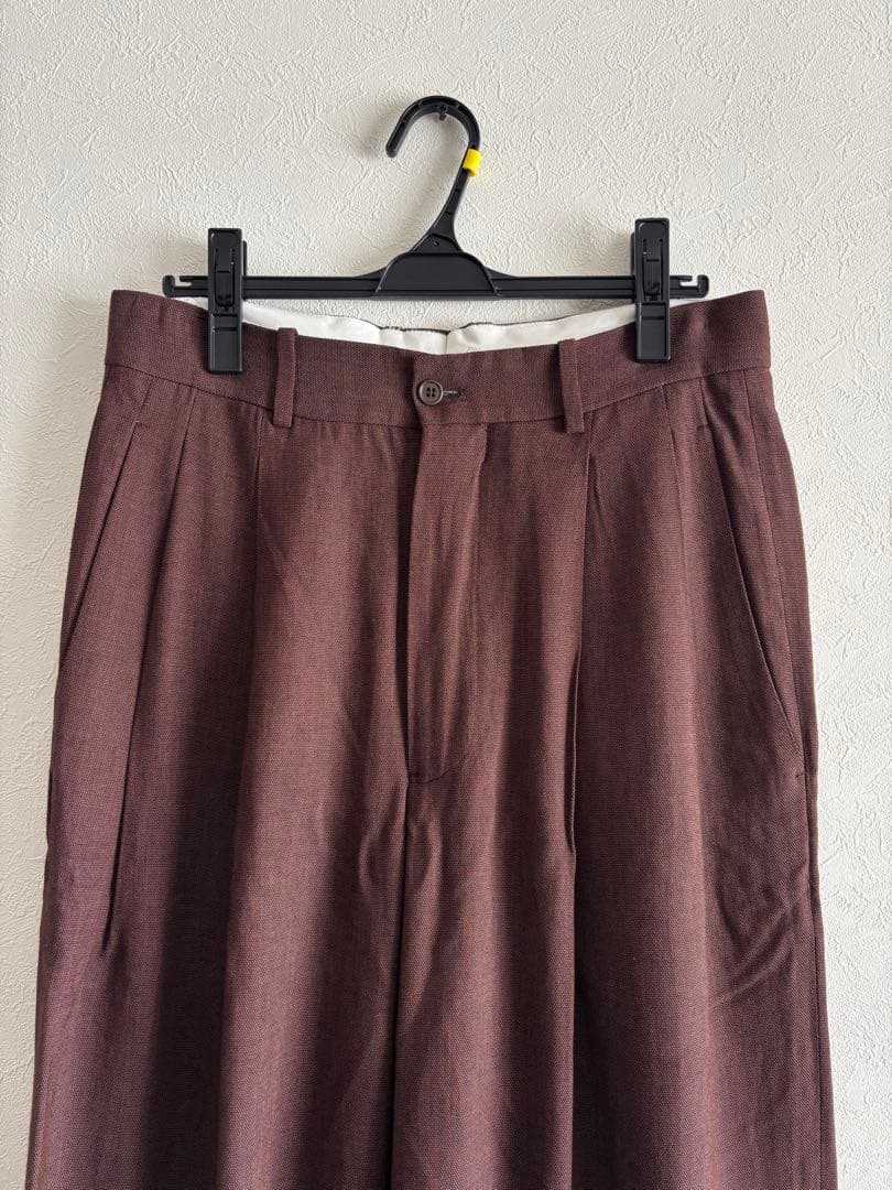 【未使用】HED MAYNER タックワイドパンツ