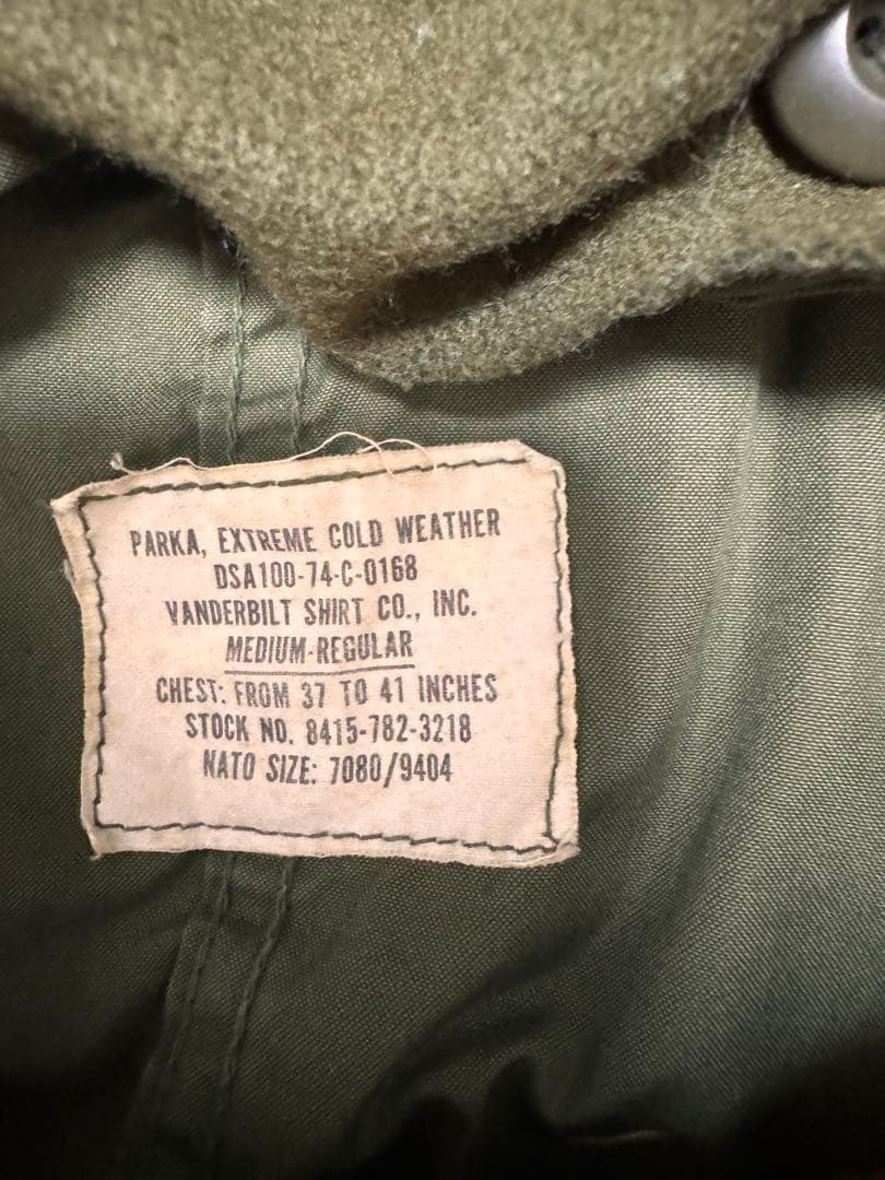 【名作 M-65 モッズコート】米軍実物 70s MEDIUM フルセット