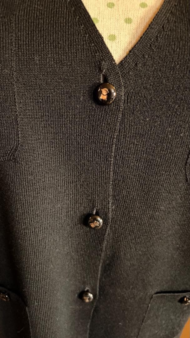 PICONE ウール100% 黒 ジレ