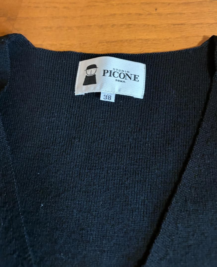 PICONE ウール100% 黒 ジレ