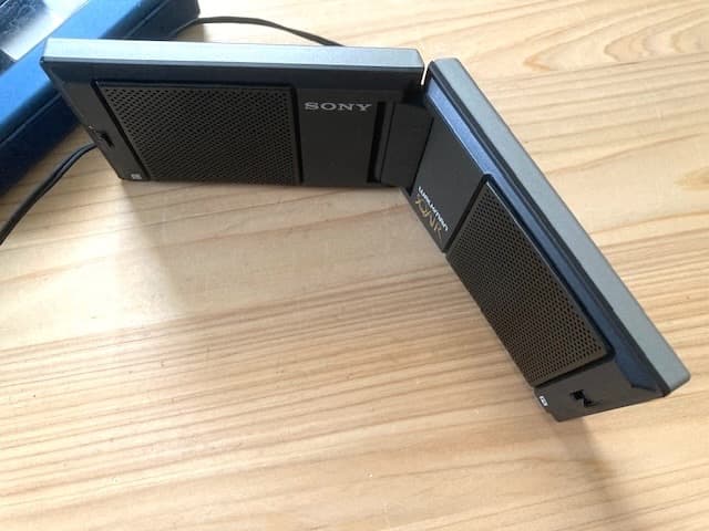 超希少品 整備済完全動作品 折りたたみ式スピーカー SONY SS-WM20