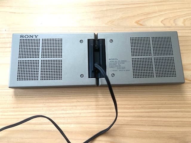 超希少品 整備済完全動作品 折りたたみ式スピーカー SONY SS-WM20