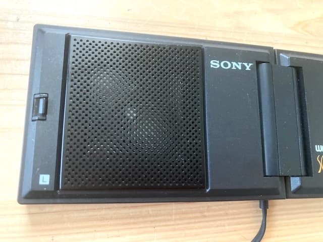 超希少品 整備済完全動作品 折りたたみ式スピーカー SONY SS-WM20