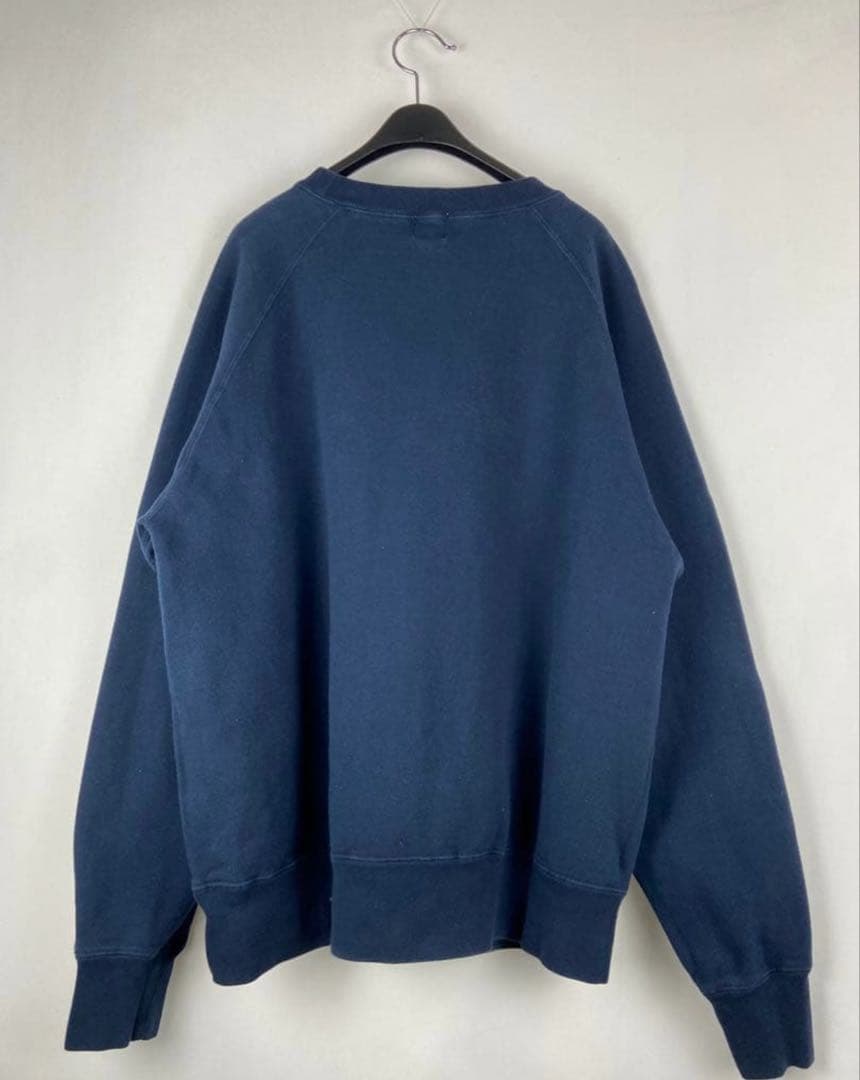 希少 BAPE ラインストーン ロゴクルーネック スウェット サイズM