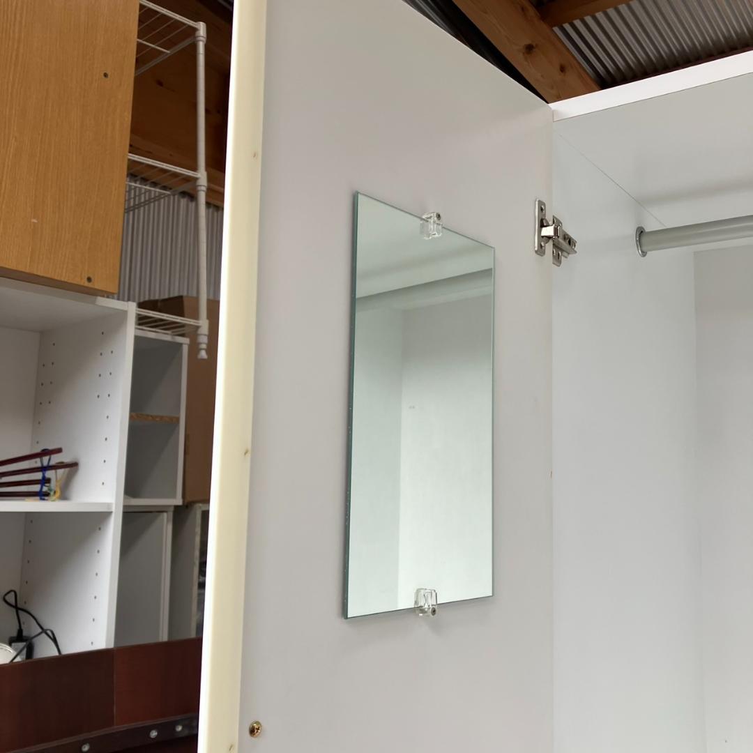 【福岡市限定】ホワイト ワードローブ クローゼット 収納家具 配送無料