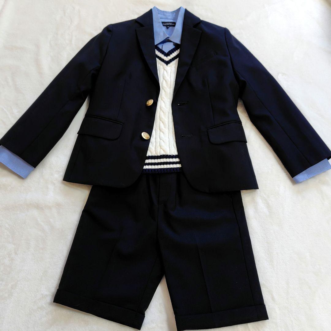 erick -aotan　 紺プレザースーツ 男の子120　2点セット