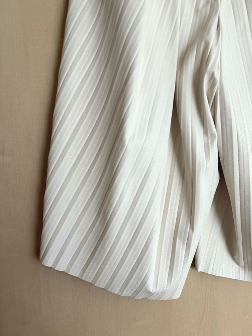 MM6 Maison Margiela プリーツパンツ レザー　メゾンマルジェラ