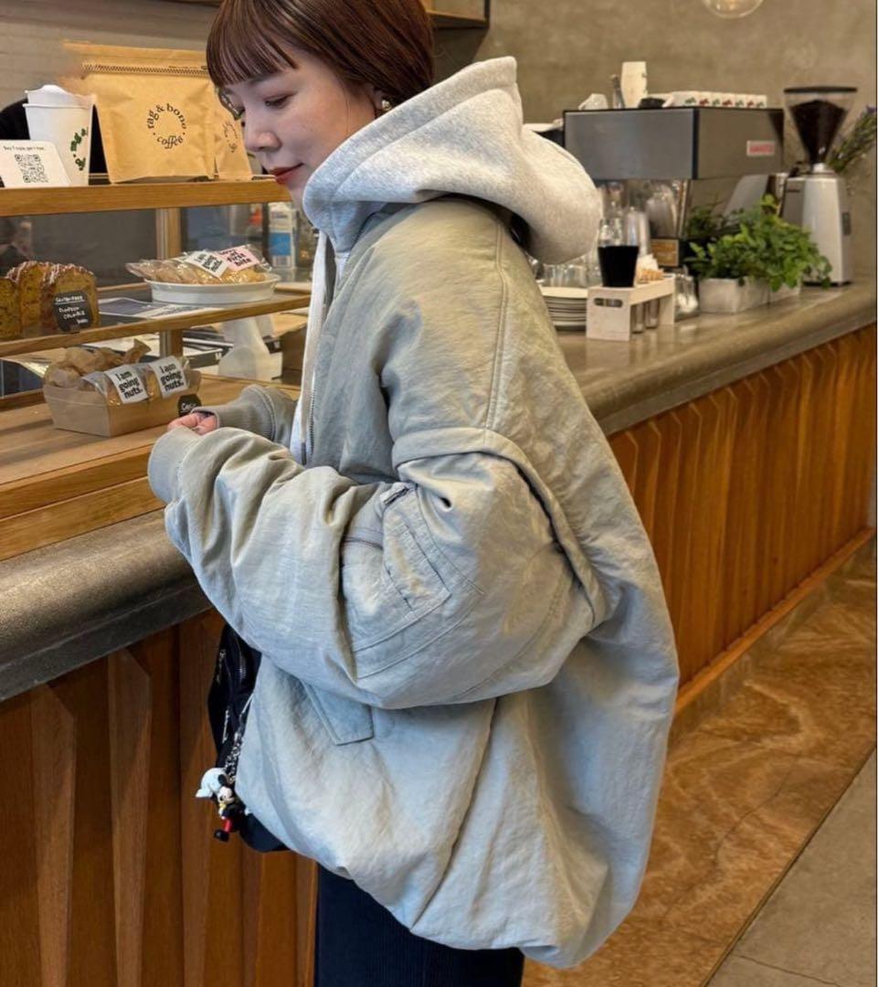 DISCOAT デタッチャブル2WAYメモリーボンバージャケット カーキ