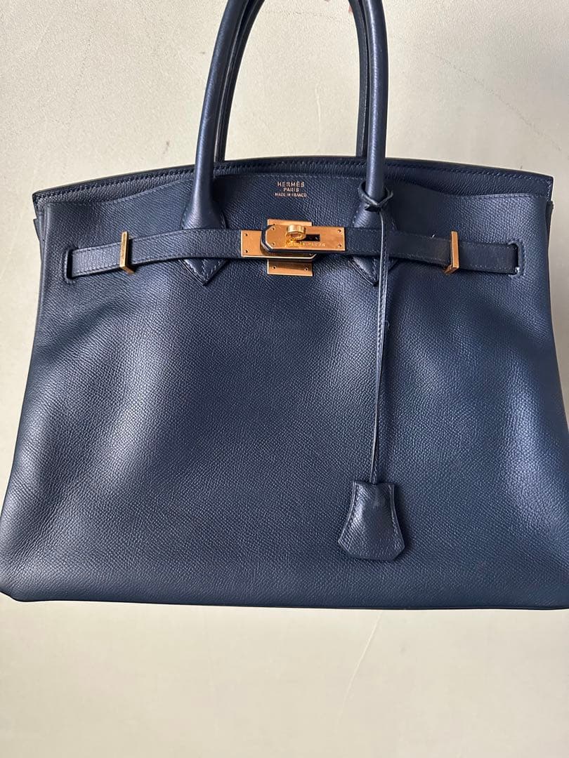 エルメス　バーキン35 ネイビー　ゴールド金具