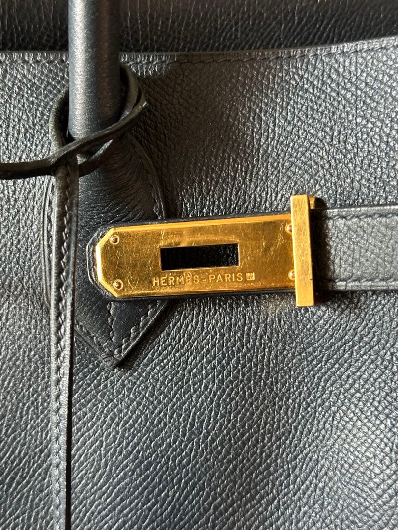 エルメス　バーキン35 ネイビー　ゴールド金具