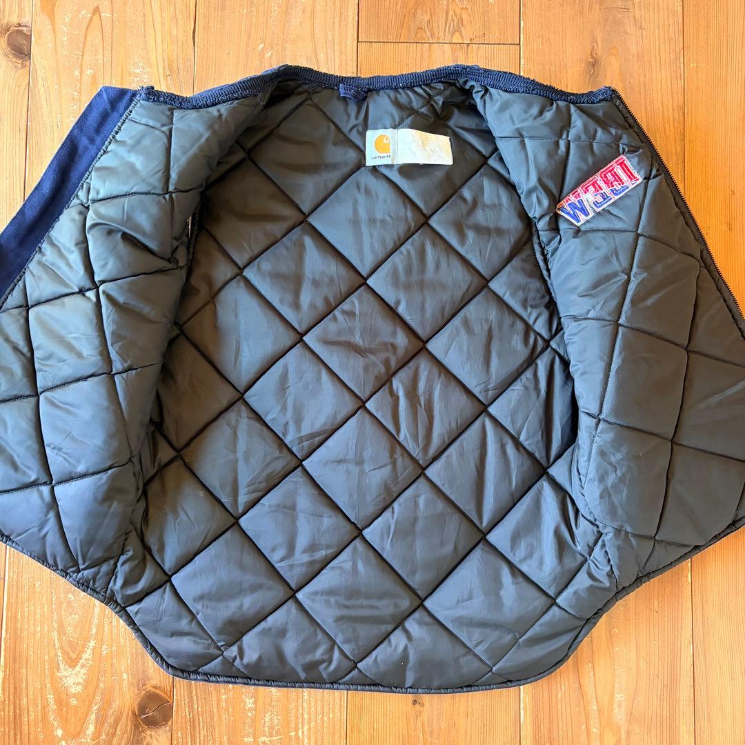 Carhartt カーハート ダックベスト 腰ゴム USA ネイビー