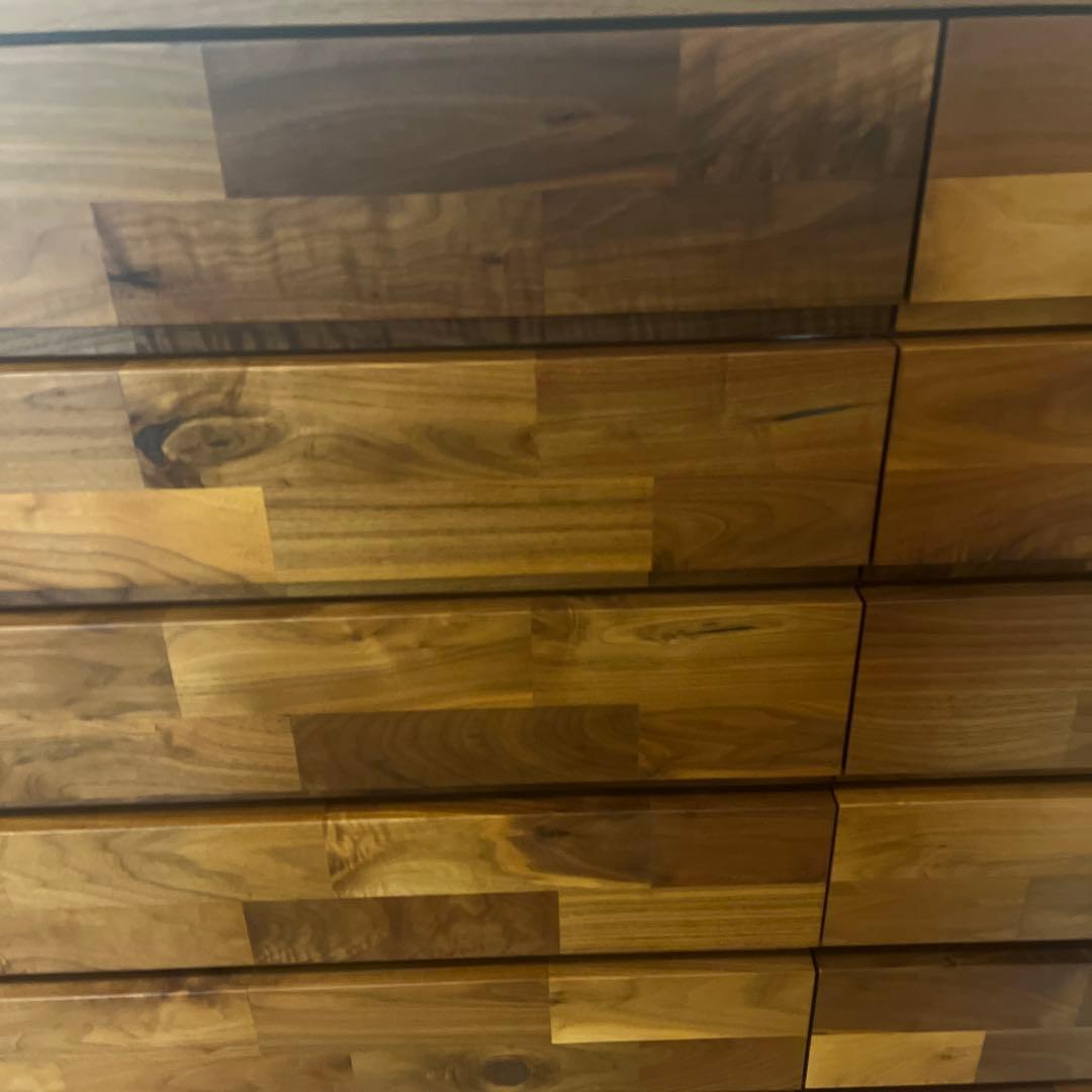 チェスト　棚　タンス　箪笥　男前　モザイク　モザイク柄　天然木　食器棚