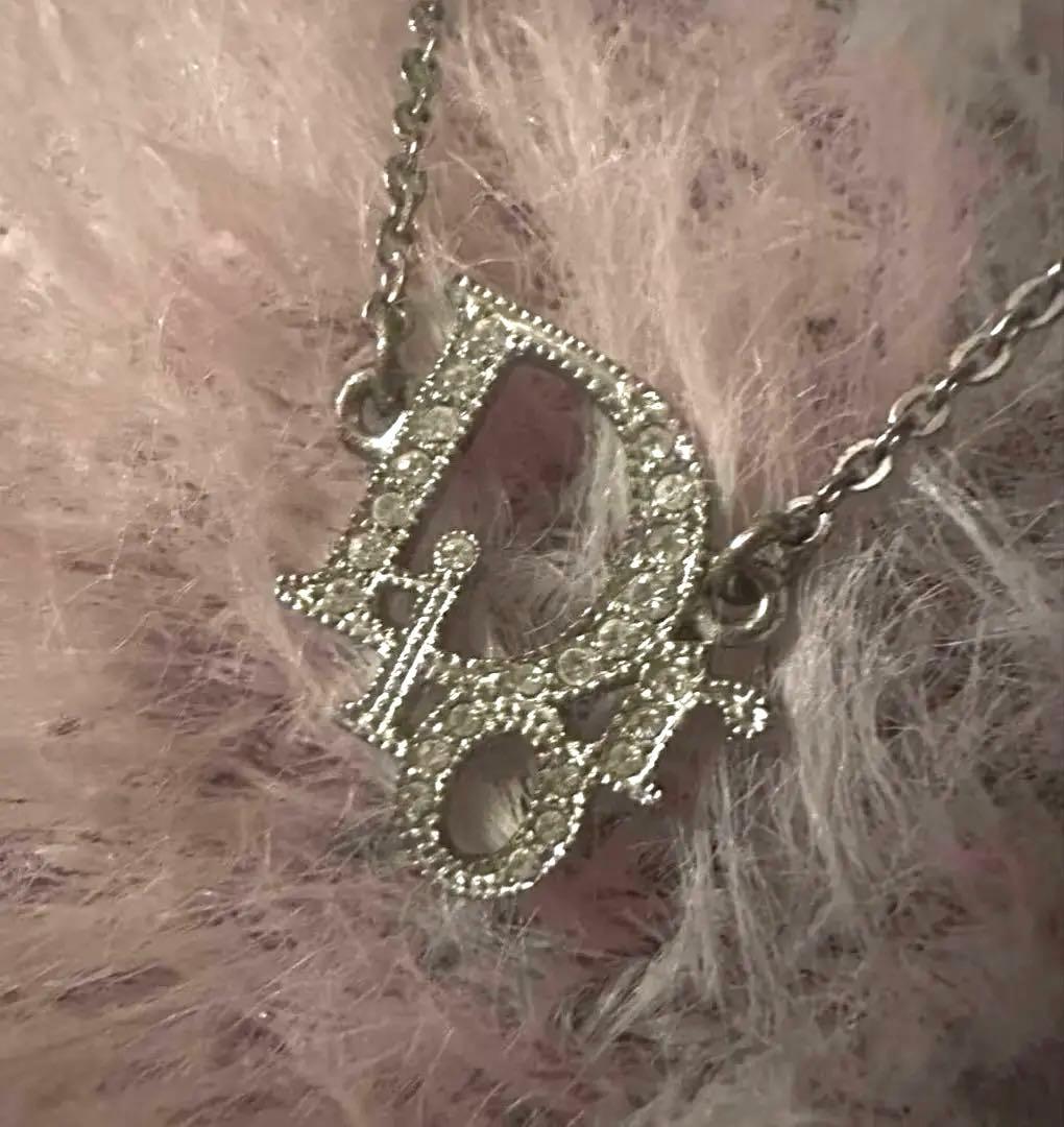 Christian Dior ネックレス シルバー ロゴ トロッター
