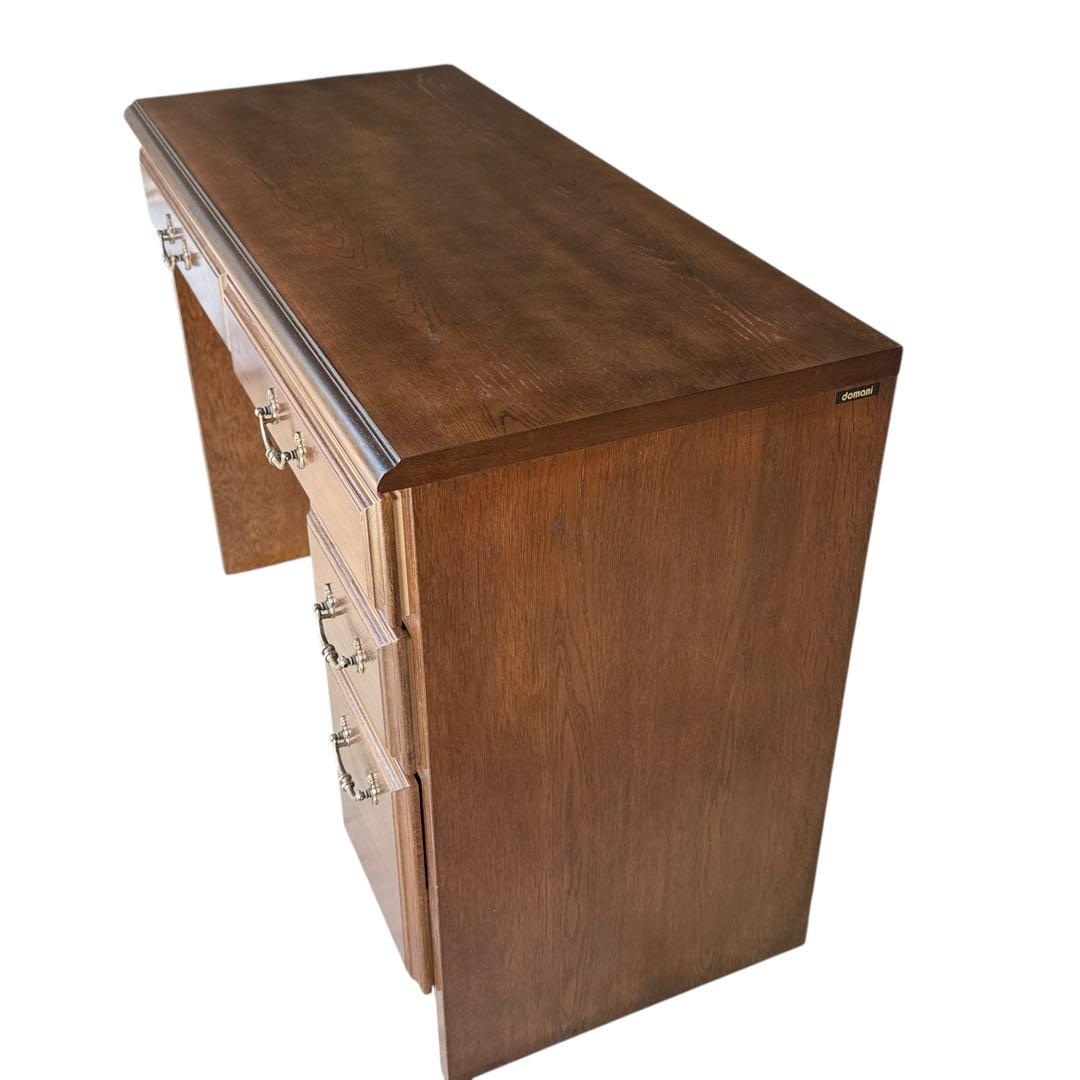 HR661 【 希少 QUEENS LIFE】 domani カリモク片袖デスク