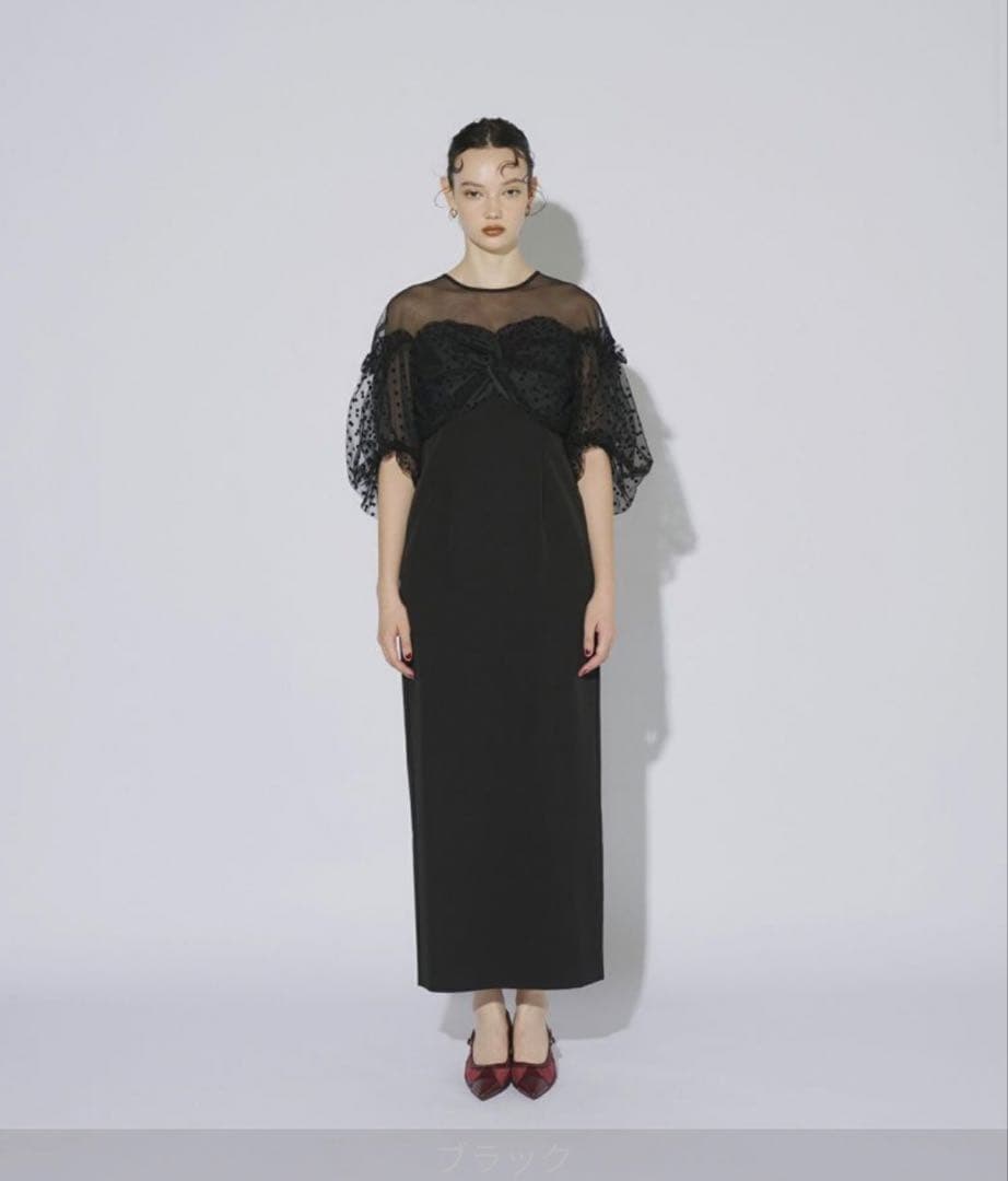 スーツ・フォーマル・ドレス andresd flocky dot one piece