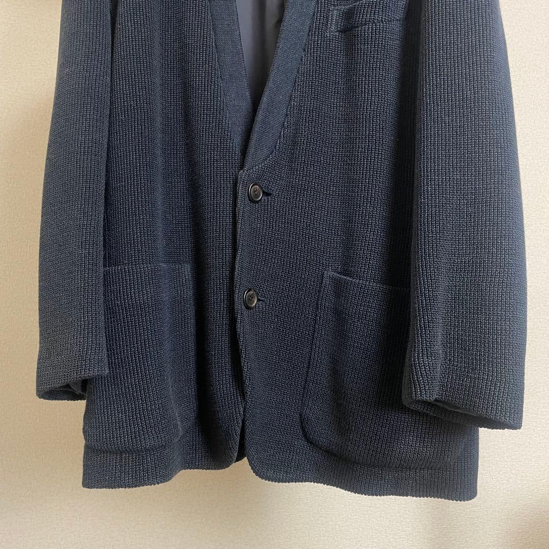 ISSEY MIYAKE イッセイミヤケ ノーカラー ニット ジャケット