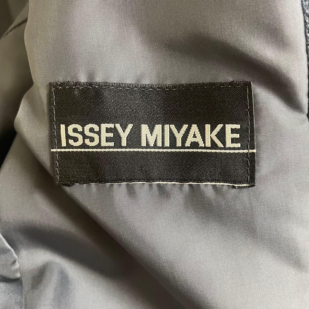 ISSEY MIYAKE イッセイミヤケ ノーカラー ニット ジャケット