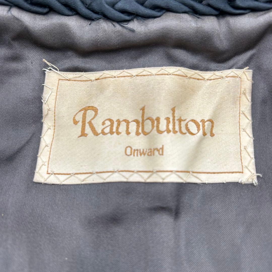 RambultonONWARDランブルトンオンワード　毛皮ミンクレザージャケット