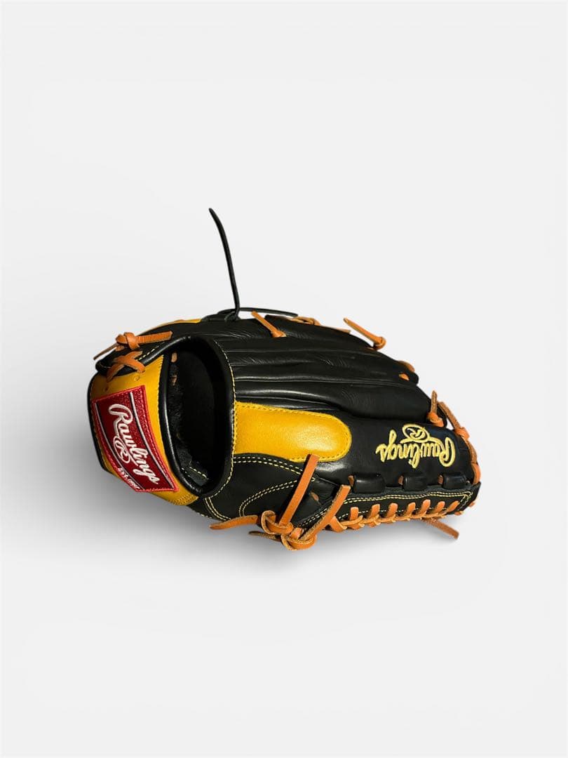 Rawlings 軟式グローブ 黒/黄　美品
