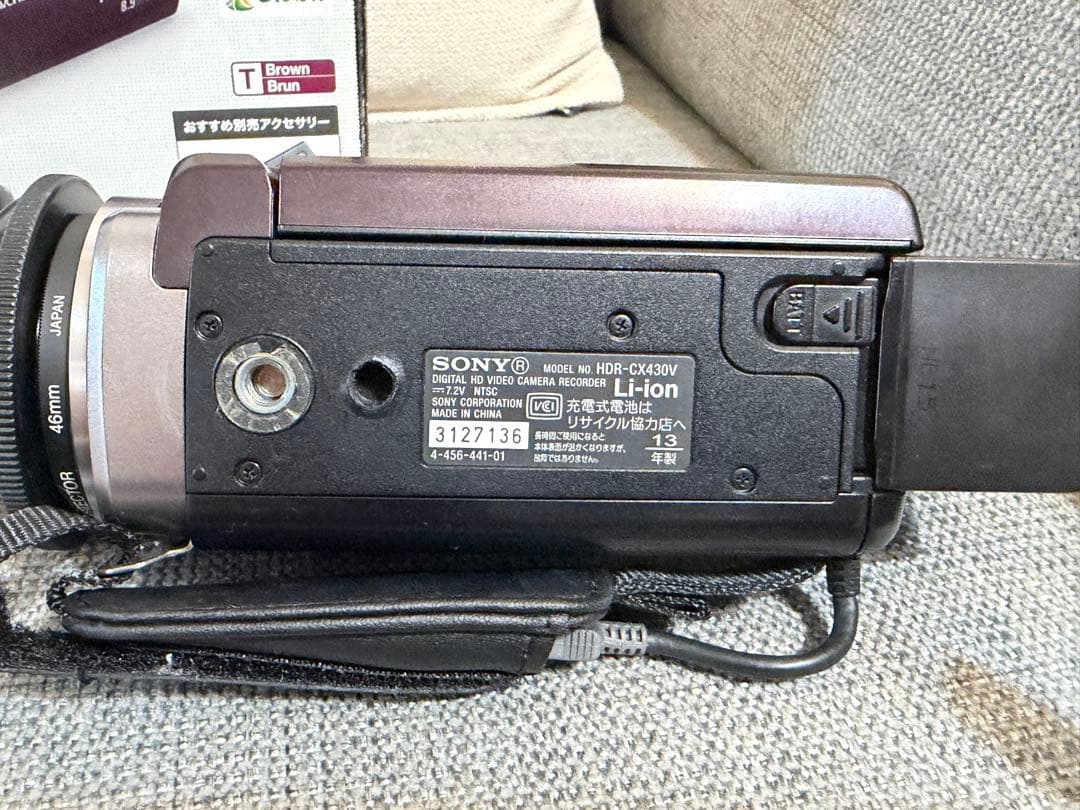 SONY HDR-CX430V ビデオカメラ本体 中古美品　オプションあり