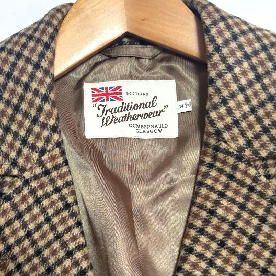 トラディショナルウェザーウェア　バードニー　ウール　コート　テーラードジャケット