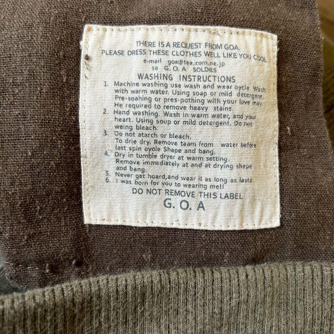 【美品】G.O.A.ゴア ワークパンツ カーキ レディースF パラシュートパンツ