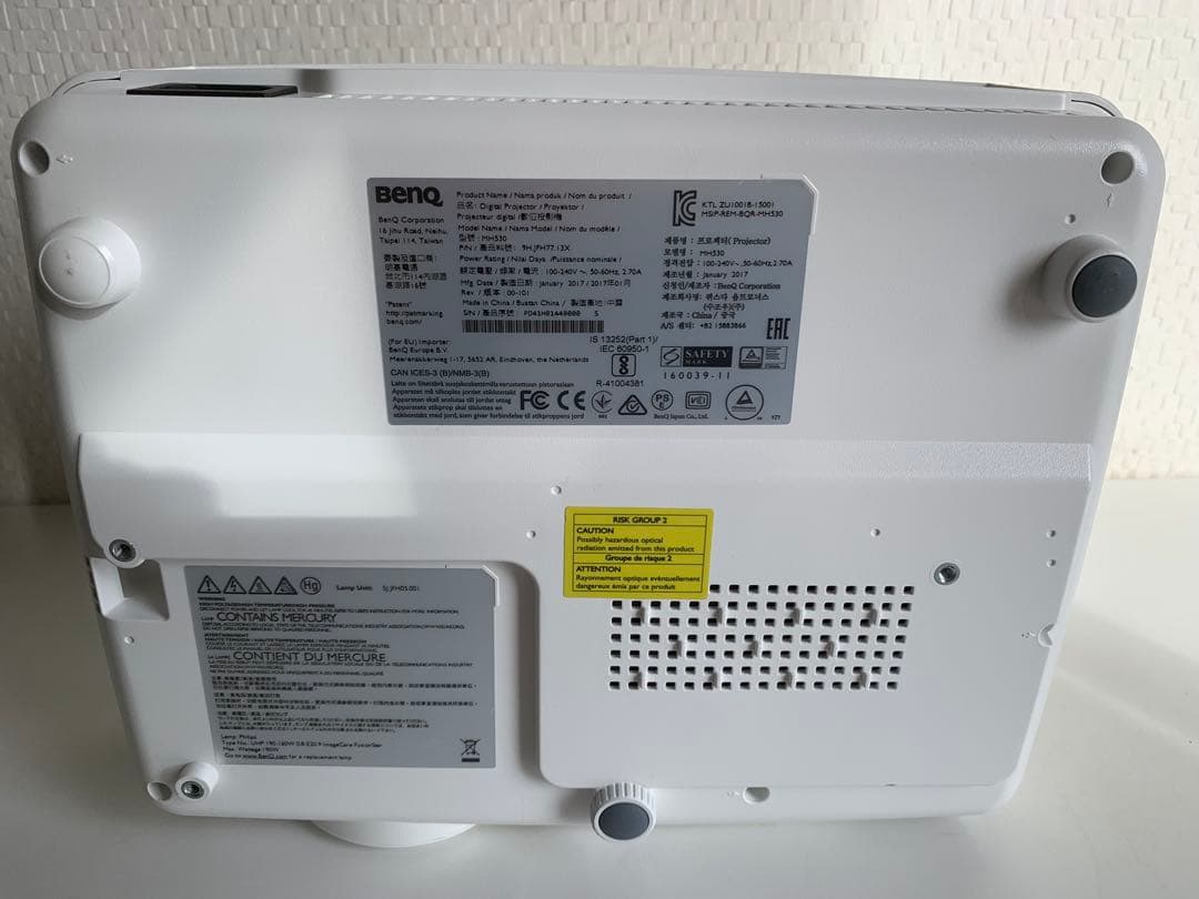 BenQ 高輝度 フルHD プロジェクター MH530 HDMI端子 リモコン