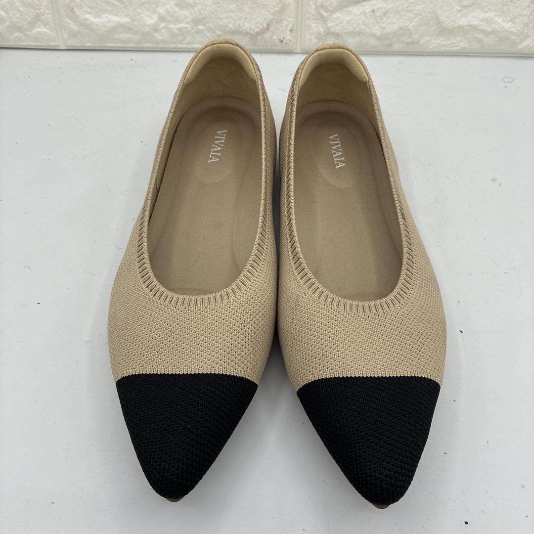 【美品】Vivaia ヴィヴァイア ポインテッドトゥ フラットシューズ 39