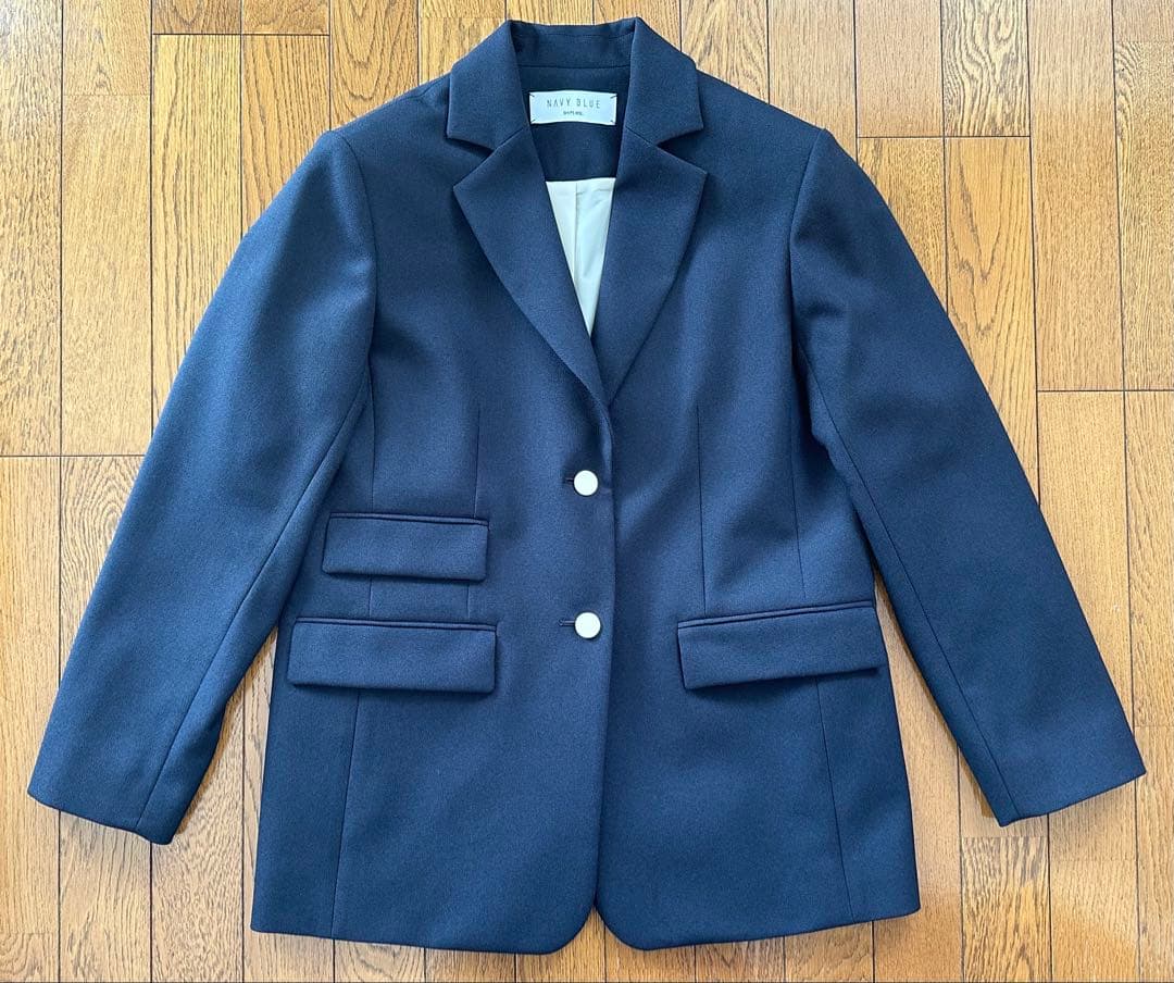 SHIPS any 紺ブレザー シングル