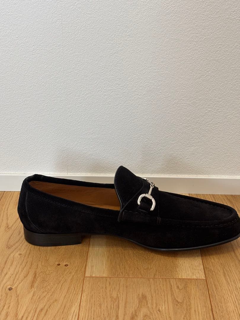 ✨新品未使用✨GUCCI ホースビットローファー 黒銀 10 2/1 28.5