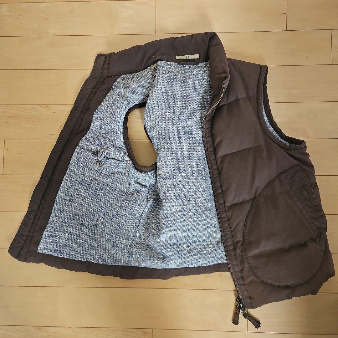 45rpm ダウンベスト brown size3